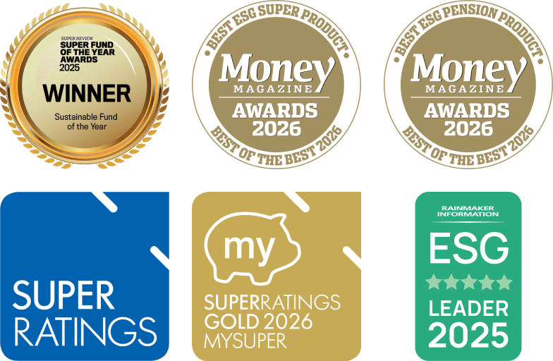 Recent awards won by Australian Ethical