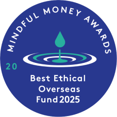 Mindful Money Awards Best Ethical Overseas Fund 2025 award