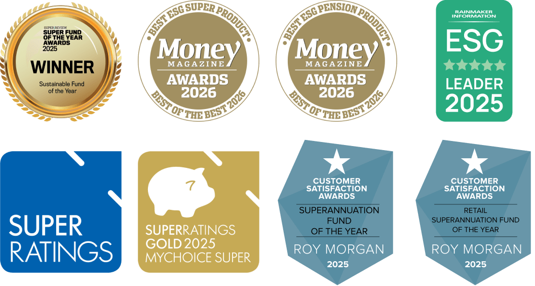 Recent awards won by Australian Ethical