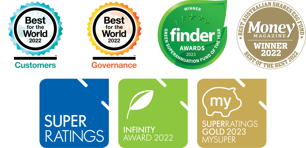 Recent awards won by Australian Ethical